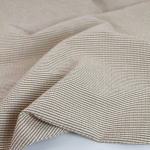 Coton Boho – rayures beige