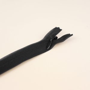 Zip invisible noir
