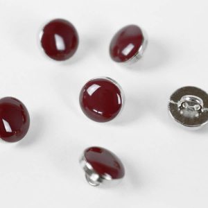 Bouton Elegant – bordeaux et argent