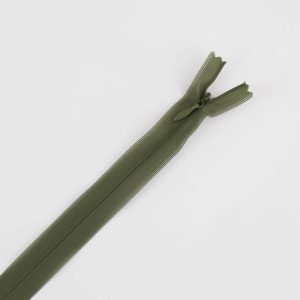 Zip invisible kaki